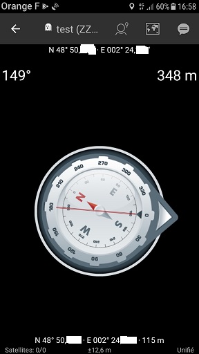 C:geo élévation boussole