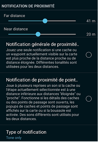 c:geo geocache proximité